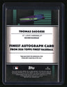 2026 Finest Thomas Saggese Finest Autographs Red Geometric Bookend 5/5
