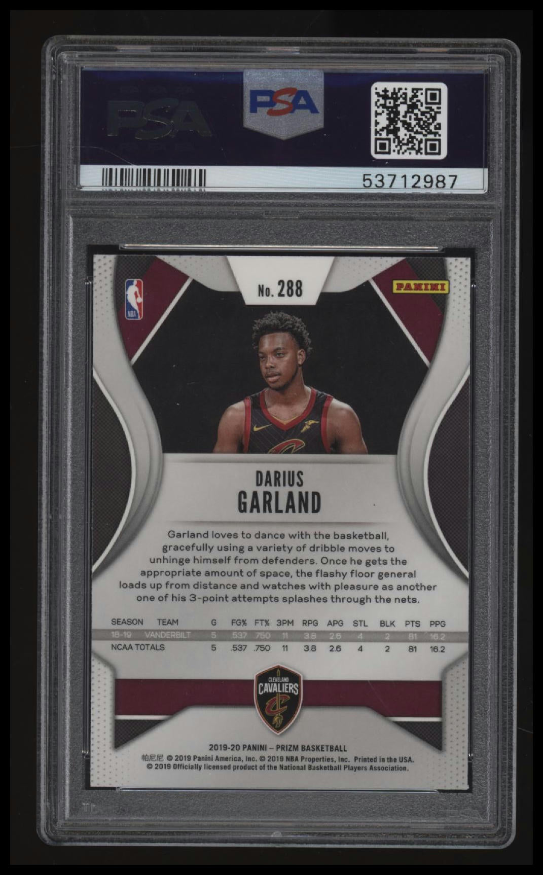 2019 Panini Prizm Darius Garland PSA 10
