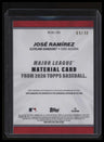 2026 Topps José Ramírez Major League Materials Autographs Black #/10