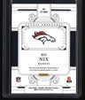 2025 Panini National Treasures Bo Nix Sunday Treasures #/99