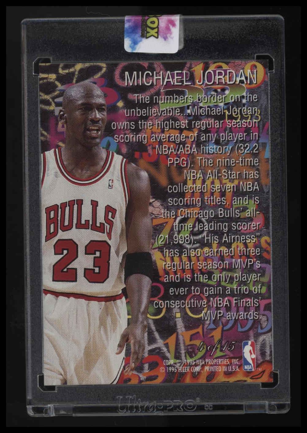 1995-96 Flair Michael Jordan Hot Numbers