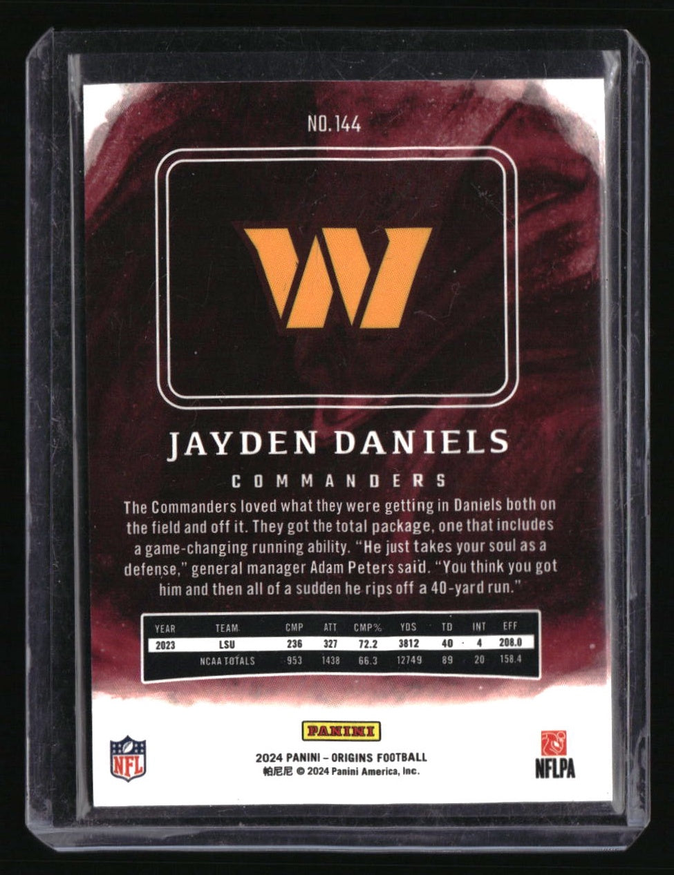 2024 Panini Origins Jayden Daniels