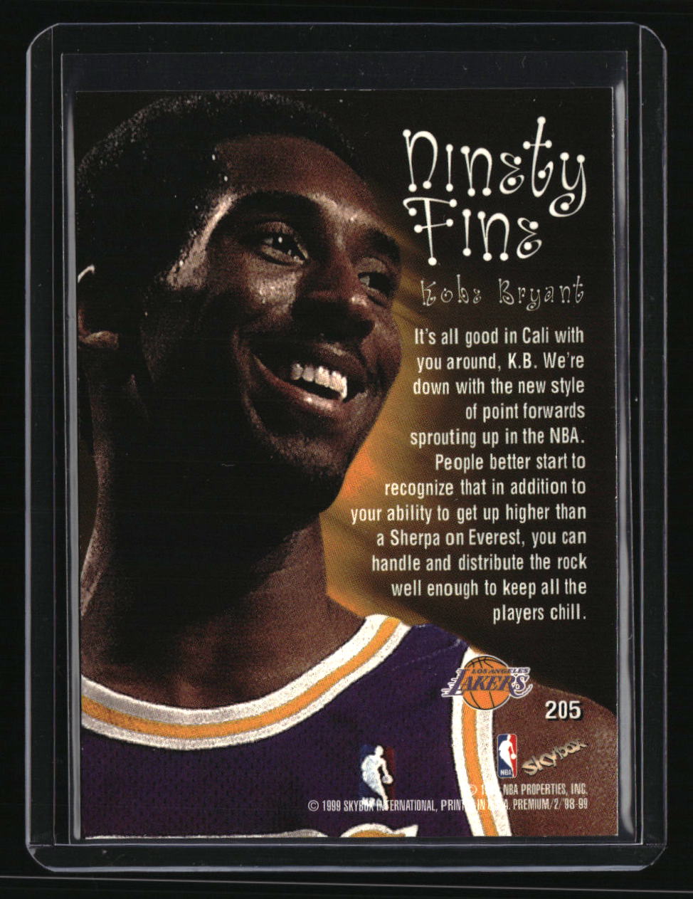 1998-99 SkyBox Premium Kobe Bryant