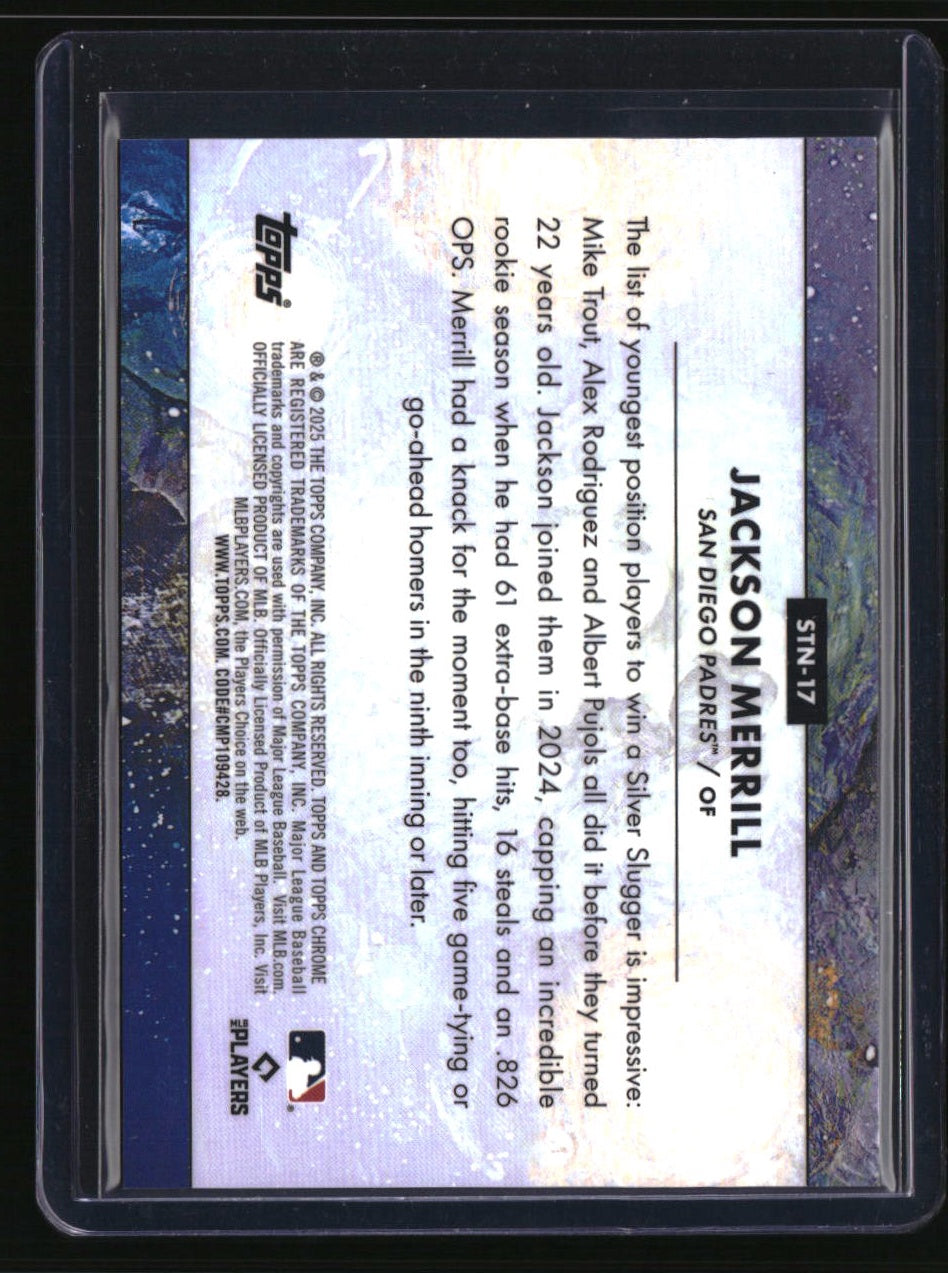 2025 Topps Chrome Cosmic Jackson Merrill Stars in the Night
