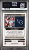 2023 Panini Obsidian Supernova Will Levis Supernova-Ee Asia Gld Flood PSA 10