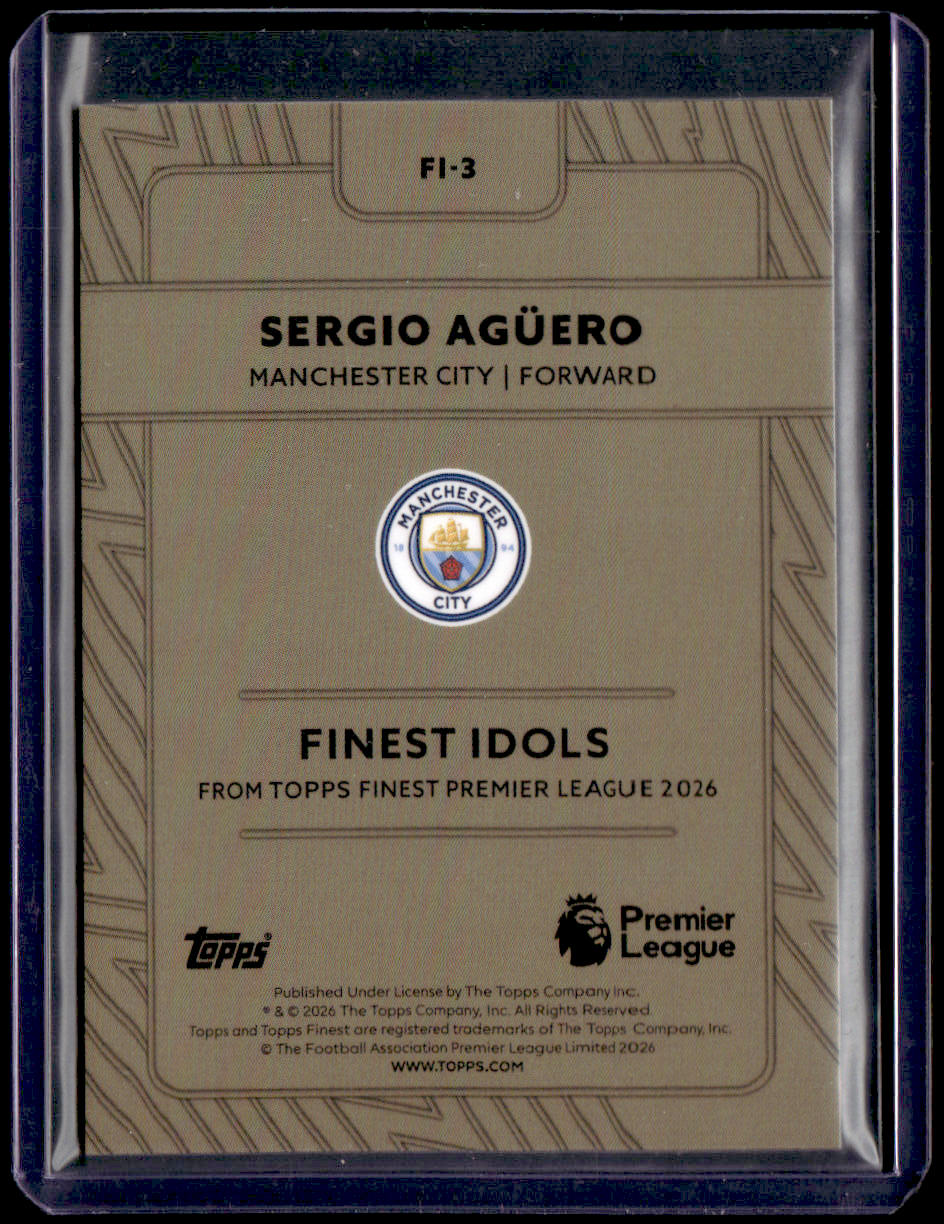 2025-26 Finest Premier League Sergio Agüero Finest Idols Bronze