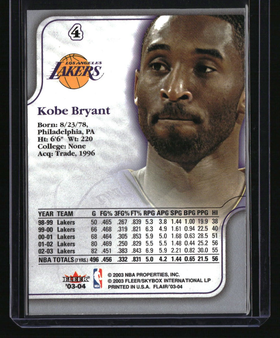 2003-04 Flair Kobe Bryant
