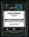 2026 Finest Jasson Domínguez Finest Autographs Purple Refractors #/75