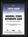 2026 Topps Carter Jensen Baseball Stars Autographs (Series Two)