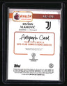 2024-25 Merlin UEFA Club Competitions Dušan Vlahović Autographs Black #/10