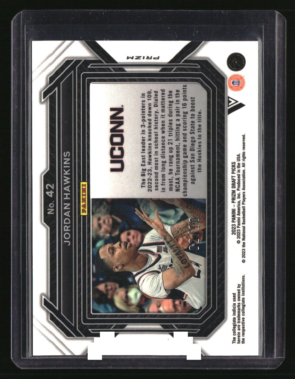 2023 Panini Prizm Draft Picks Jordan Hawkins Gold #/10