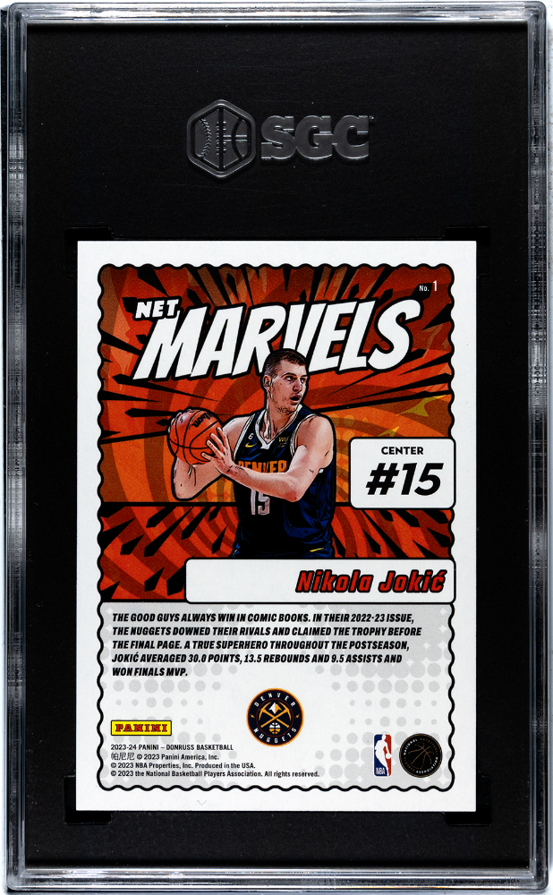 2023-24 Donruss Nikola Jokic Net Marvels SGC 9.5