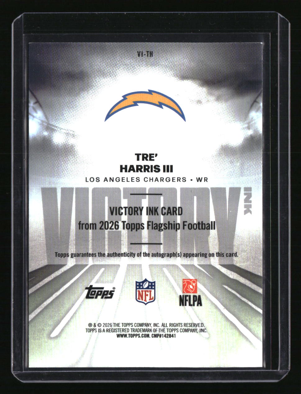 2026 Topps Flagship Tre Harris III Victory Ink Orange #/25
