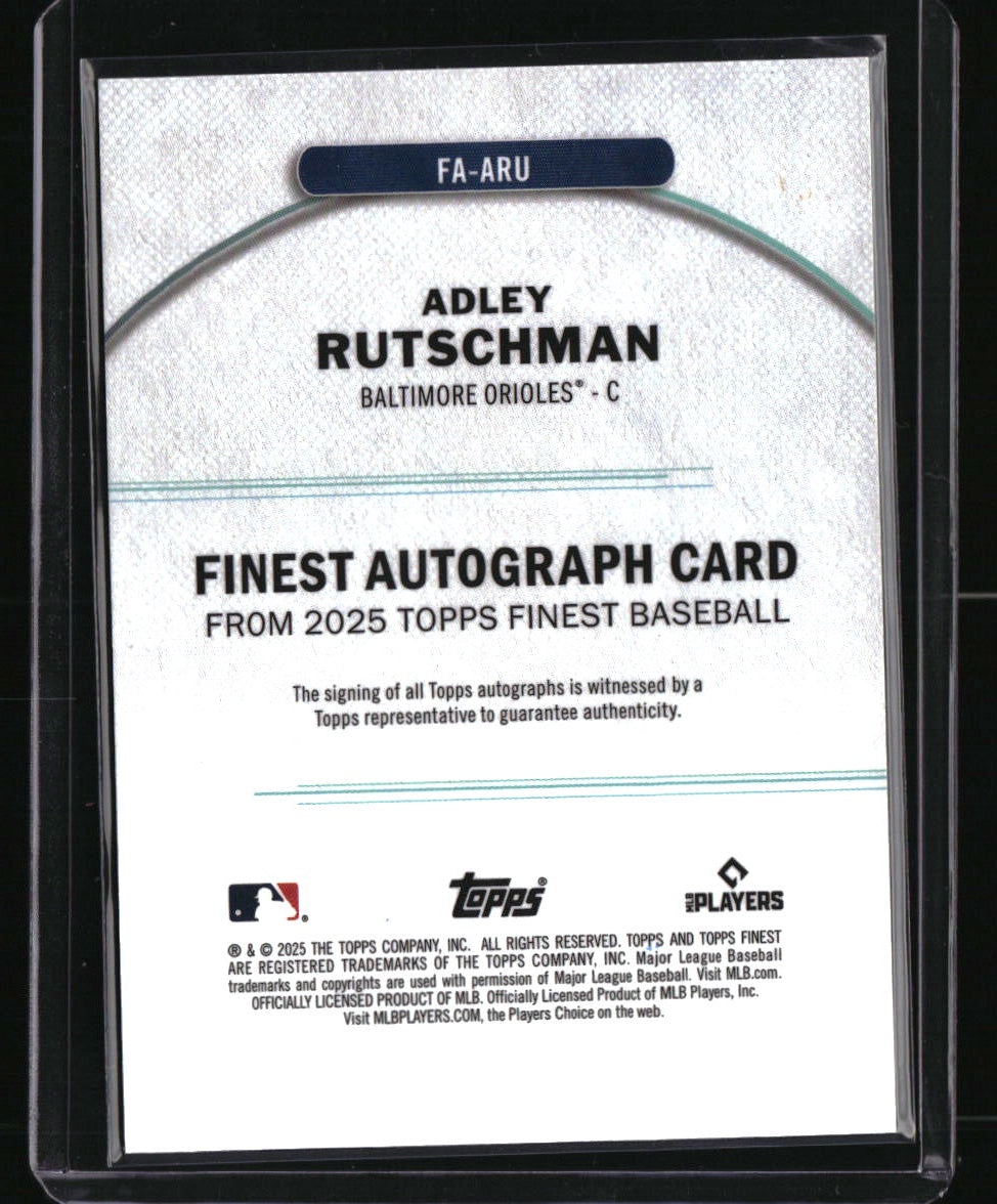 2025 Finest Adley Rutschman Finest Autographs Orange #/25