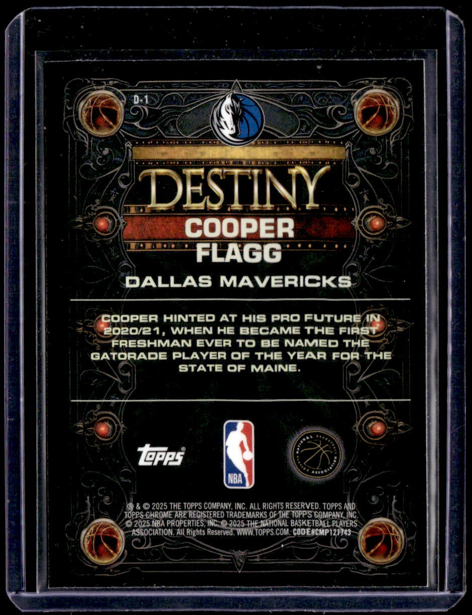 2025-26 Topps Chrome Cooper Flagg Destiny
