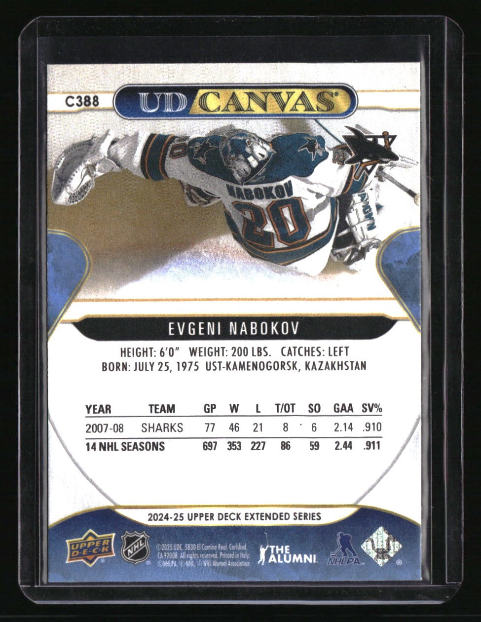 2024-25 Upper Deck Evgeni Nabokov UD Canvas