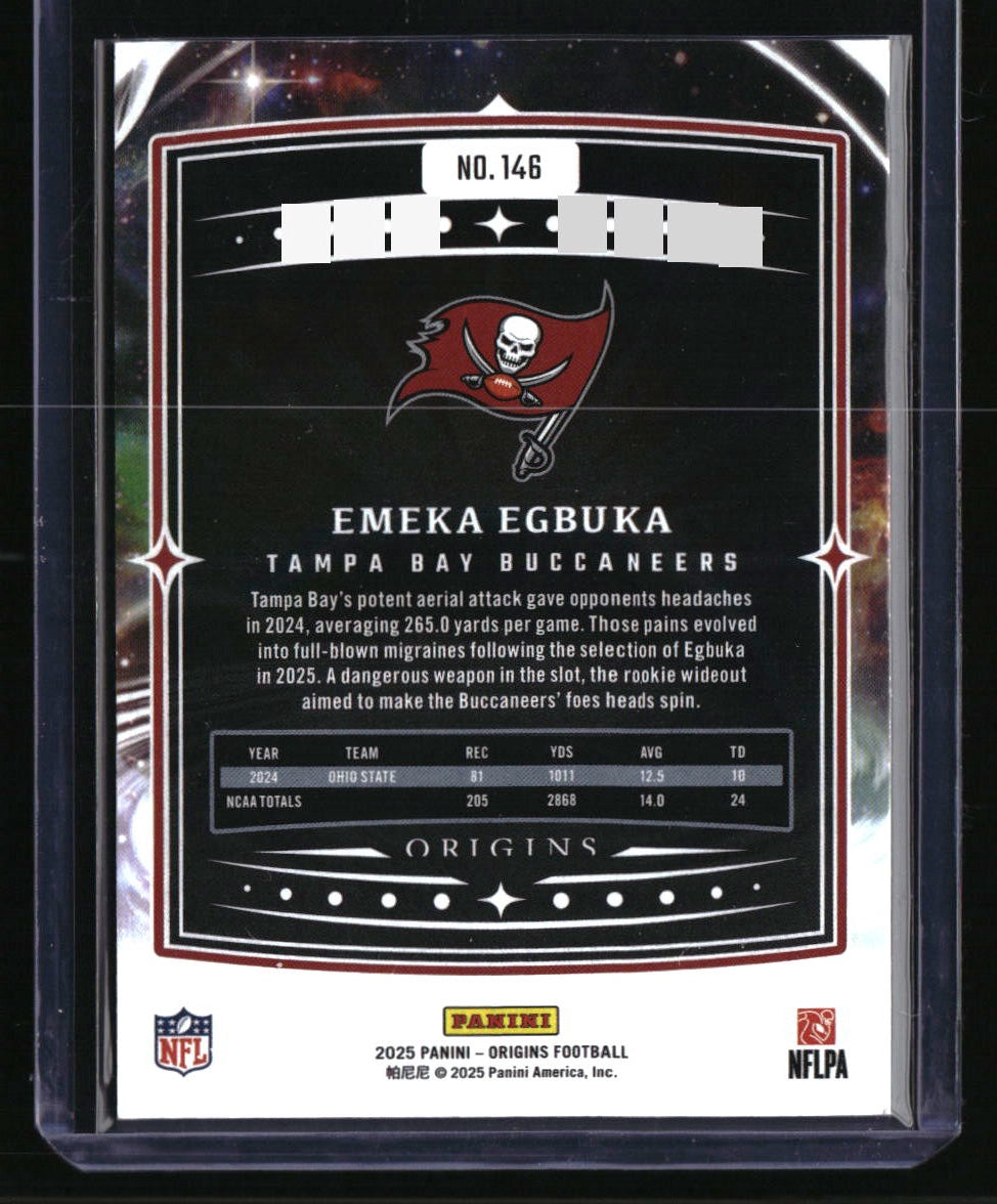 2025 Panini Origins Emeka Egbuka Holo Orange #/249