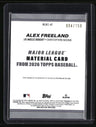 2026 Topps Alex Freeland Major League Materials Relics Blue (Series Two) #/150