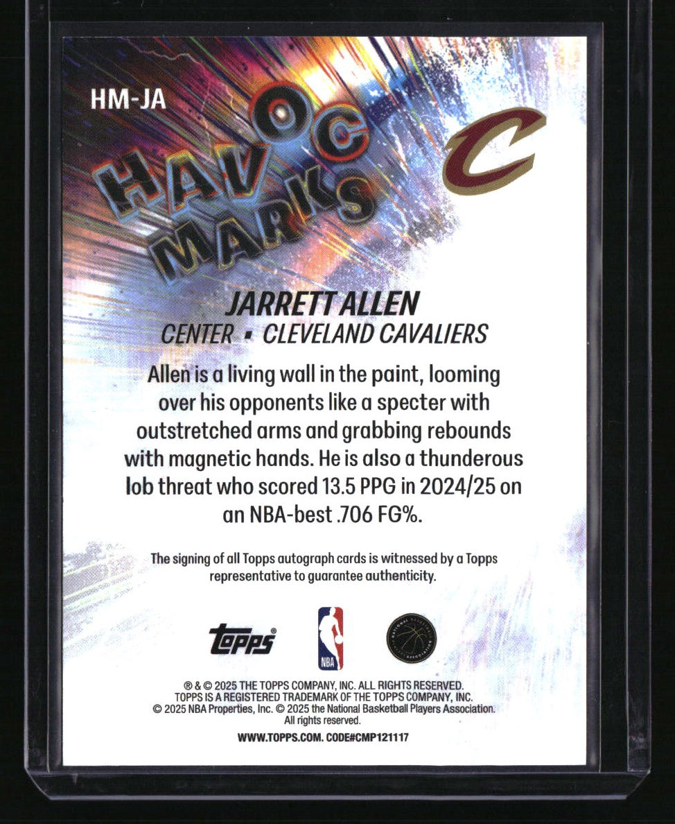 2025-26 Topps Jarrett Allen Havoc Marks