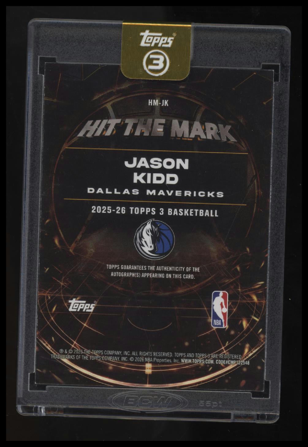 2025-26 Topps 3 Jason Kidd Hit the Mark #/49