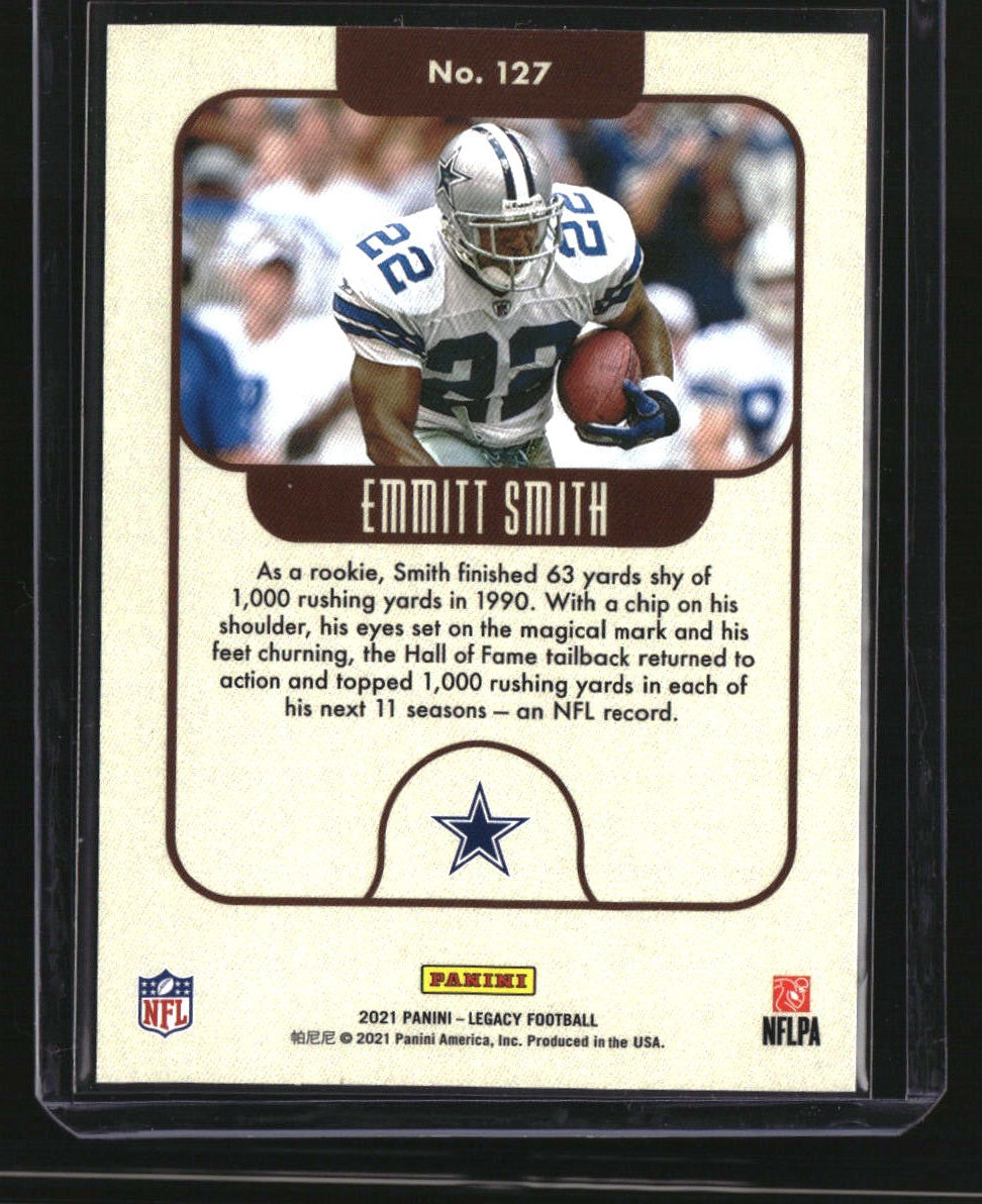 2021 Panini Legacy Emmitt Smith Indigo #/25