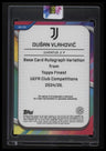 2024-25 Finest UEFA Club Competitions Dušan Vlahović Base Auto Red Wave #/5