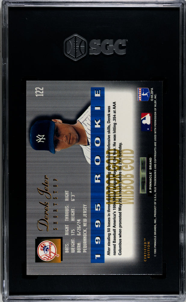 1995 Select Certified Derek Jeter Mirror Gold SGC 9.5