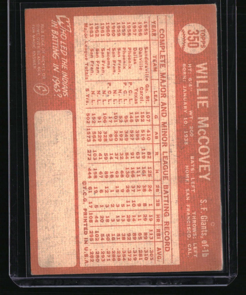 1964 Topps Willie McCovey