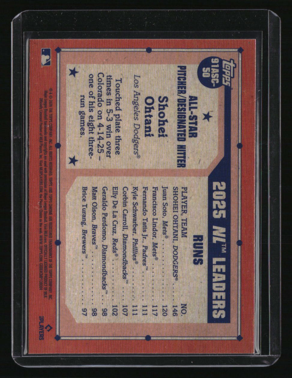 2026 Topps Shohei Ohtani 35th Anniversary Chrome All-Stars (Series Two)