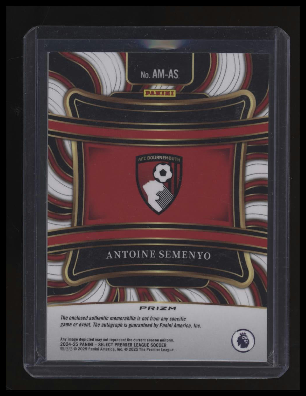 2024-25 Panini Select Premier League Antoine Semenyo Autographed Memorabilia Red