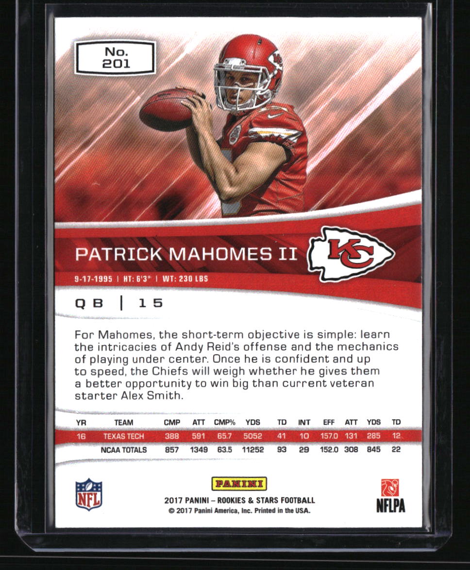 2017 Panini Rookies & Stars Patrick Mahomes II