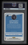2020 Panini Donruss Optic Anthony Edwards Blue Velocity PSA 9