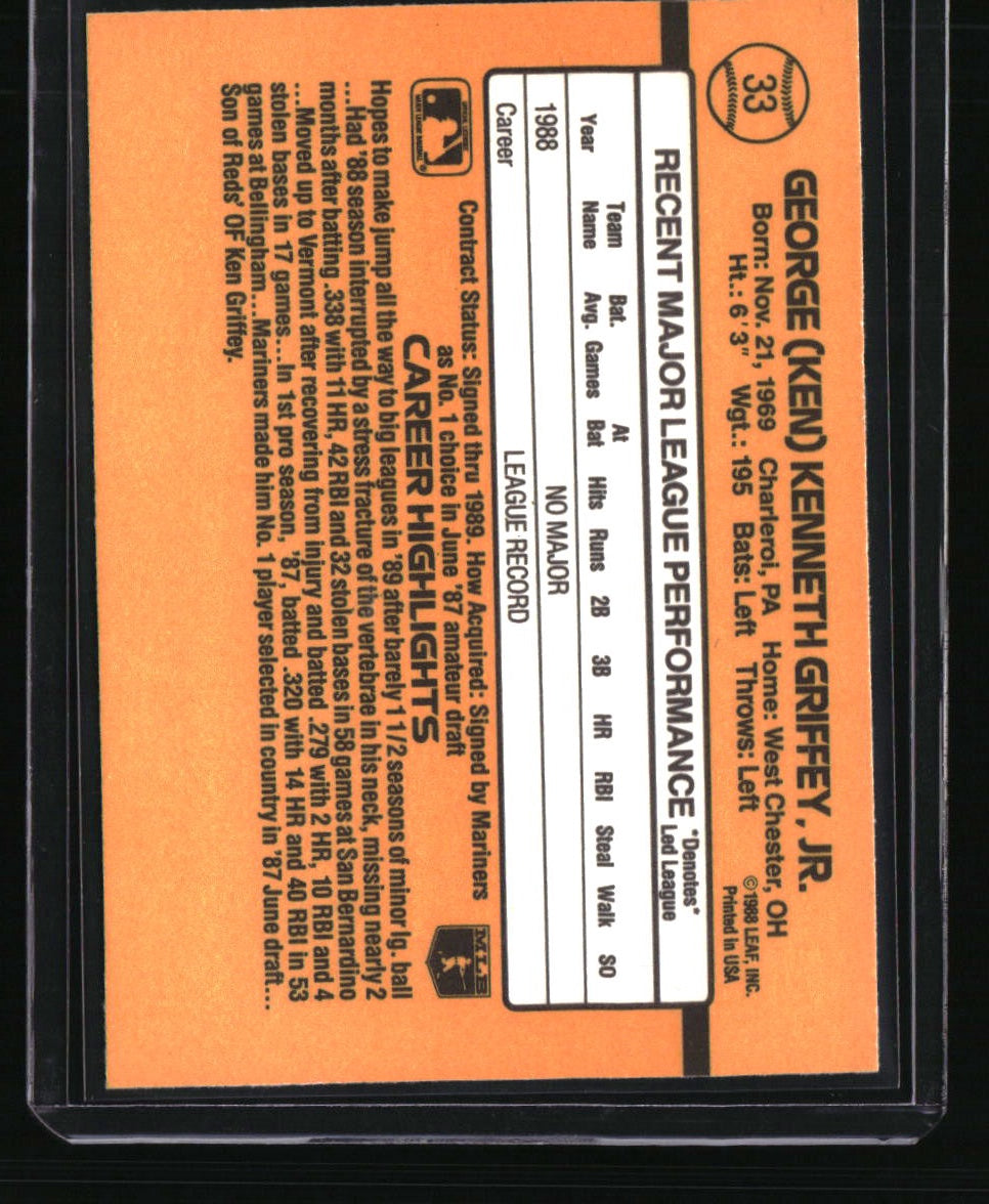1989 Donruss Ken Griffey Jr.