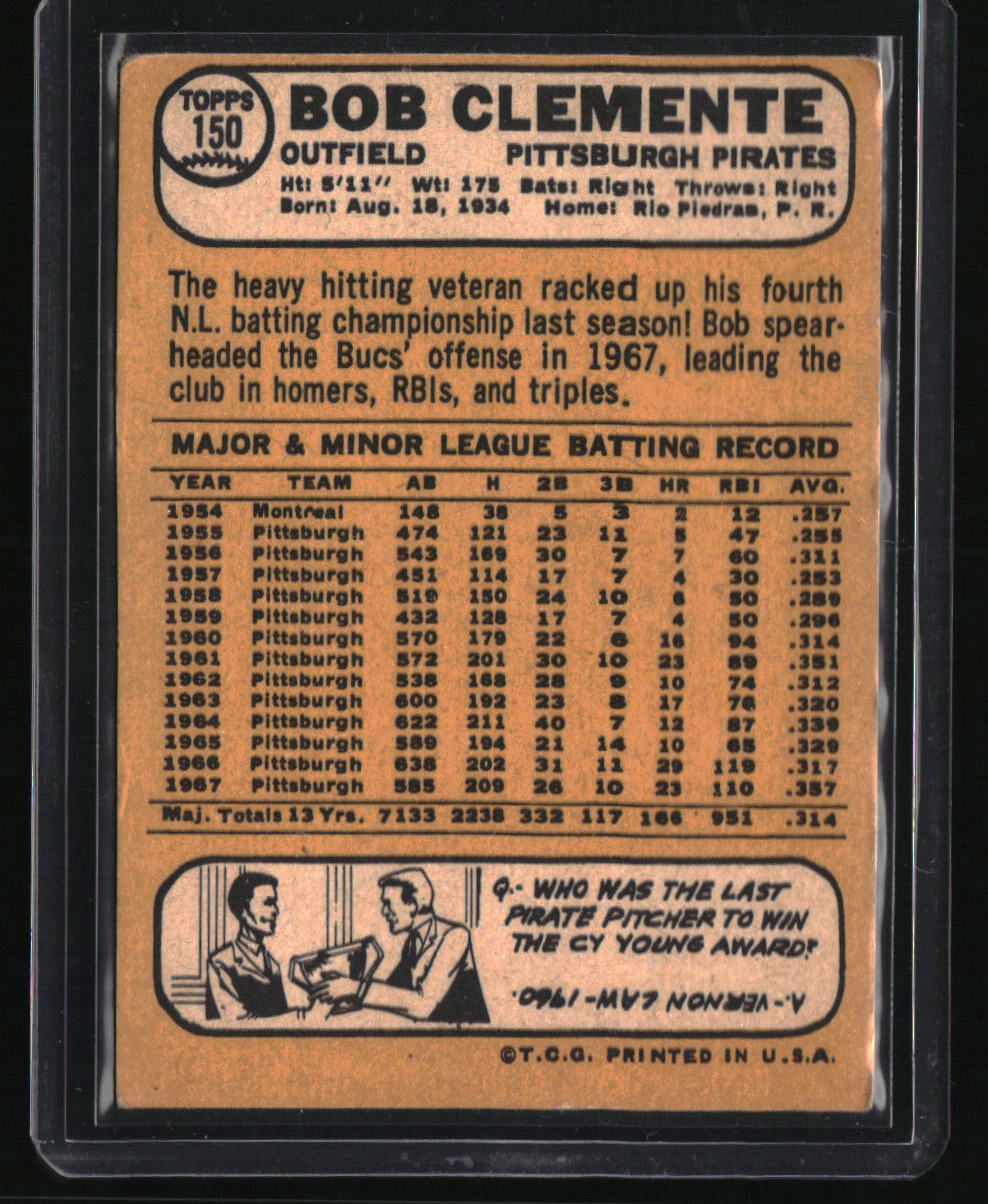 1968 Topps Bob Clemente