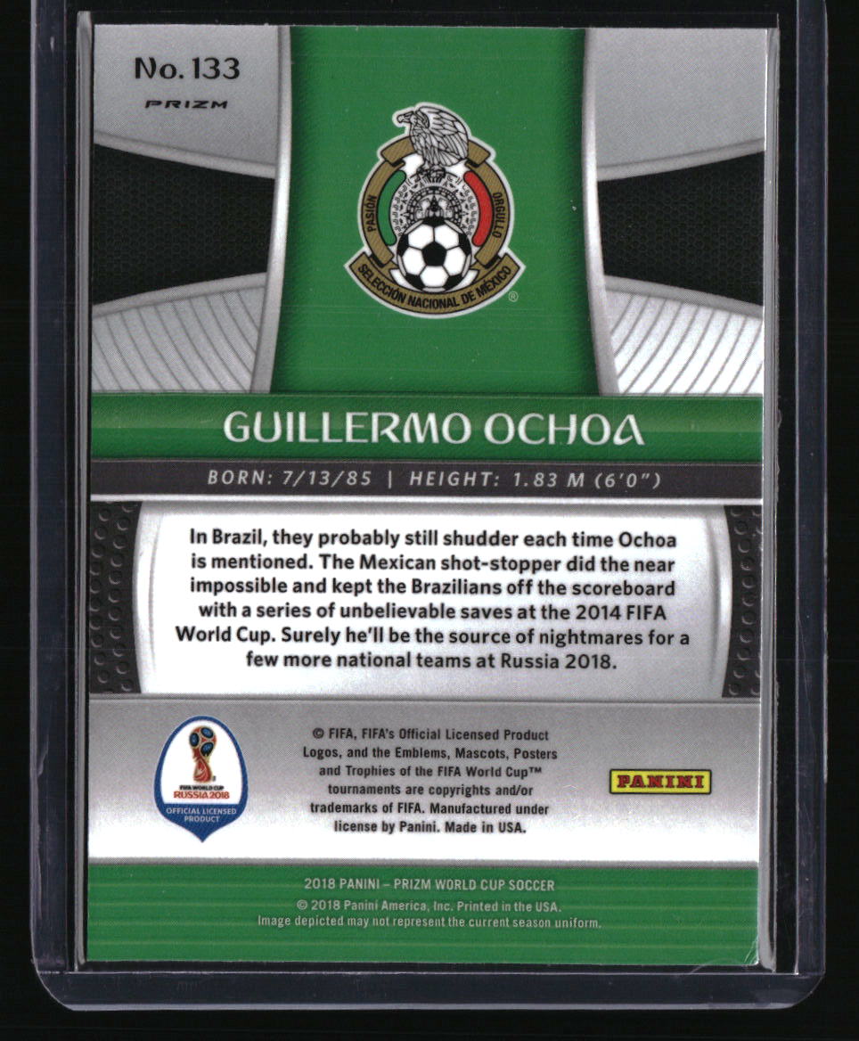 2018 Panini Prizm FIFA World Cup Guillermo Ochoa Red & Blue Wave Prizm