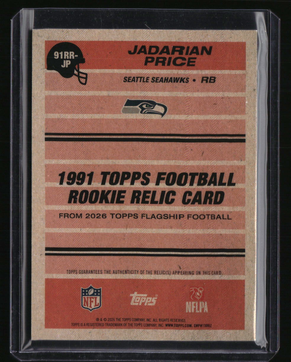 2026 Topps Flagship Jadarian Price 35th Anniversary Rookie Relics Gold #/50