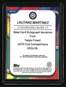 2024-25 Finest UEFA Club Competitions Lautaro Martínez Autographs Orange #/25