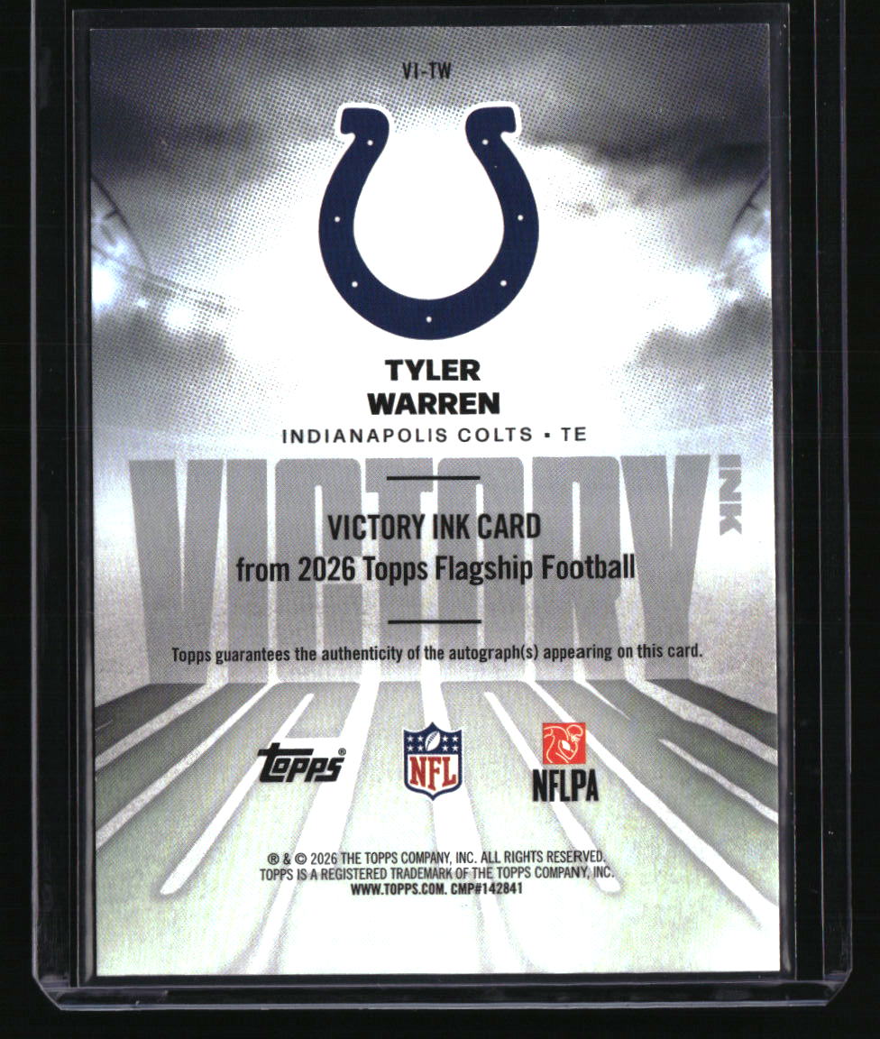 2026 Topps Flagship Tyler Warren Victory Ink