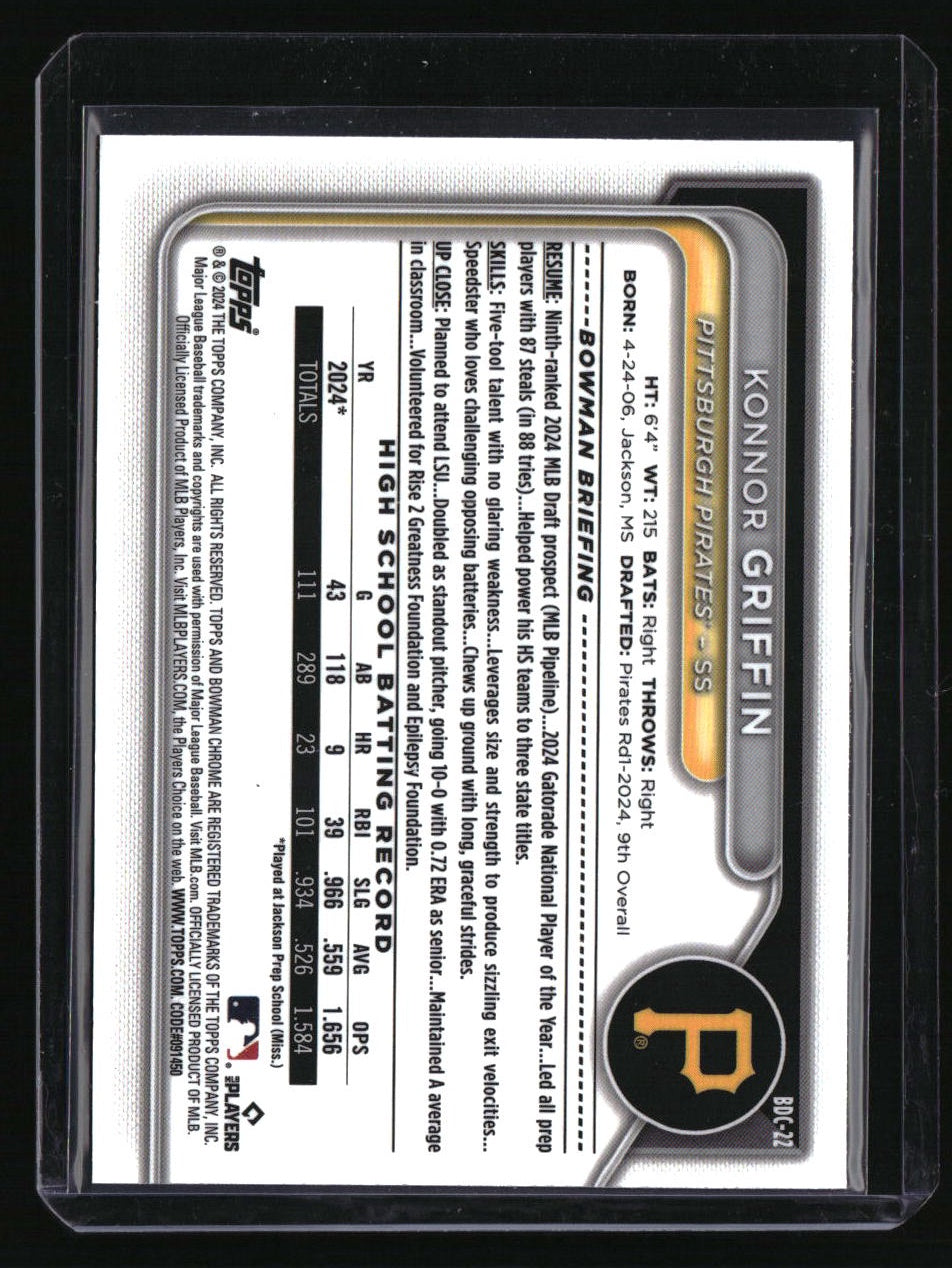2024 Bowman Draft Konnor Griffin Chrome