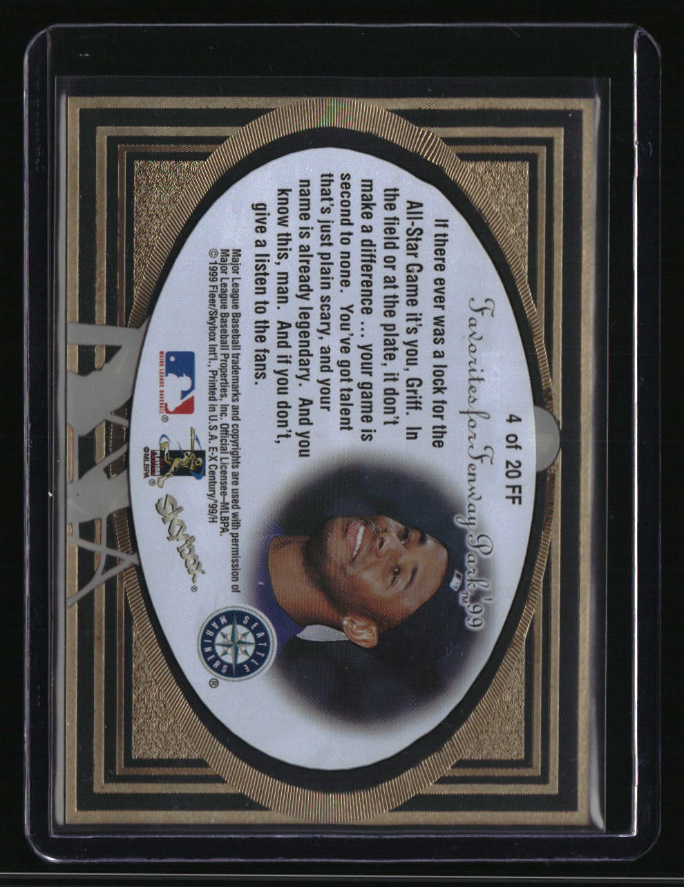 1999 Fleer Ken Griffey Jr Favorites of Fenway