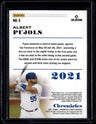 2021 Panini Chronicles Albert Pujols Chronicles Gold #/10