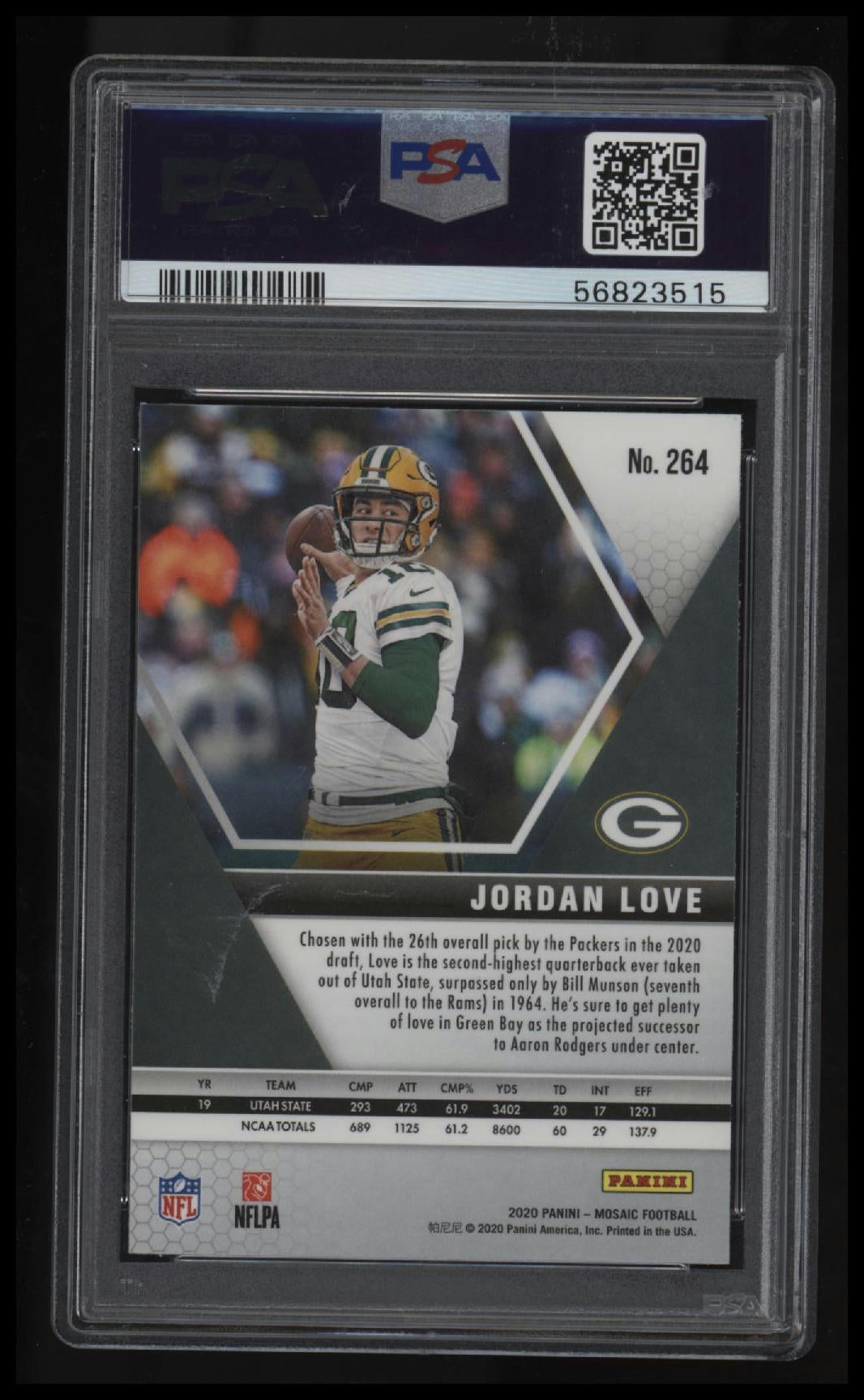 2020 Panini Mosaic Jordan Love PSA 10