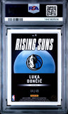 2024 Panini Donruss Optic Rising Suns Luka Doncic Rising Suns-Blue PSA 10