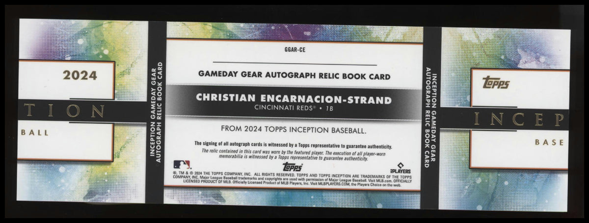 2024 Topps Inception Christian Encarnacion-Strand Rookie Patch Auto Booklet #/5
