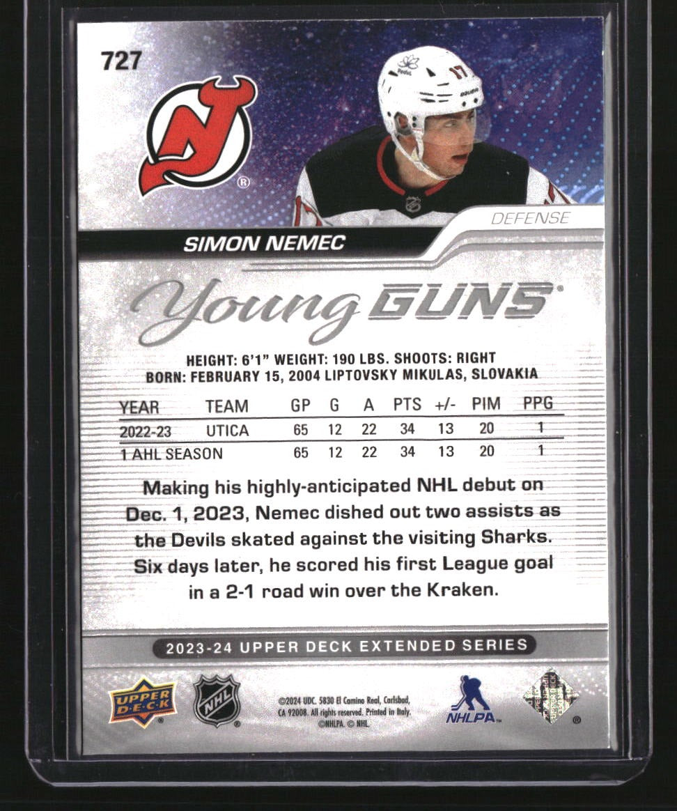 2023-24 Upper Deck Simon Nemec