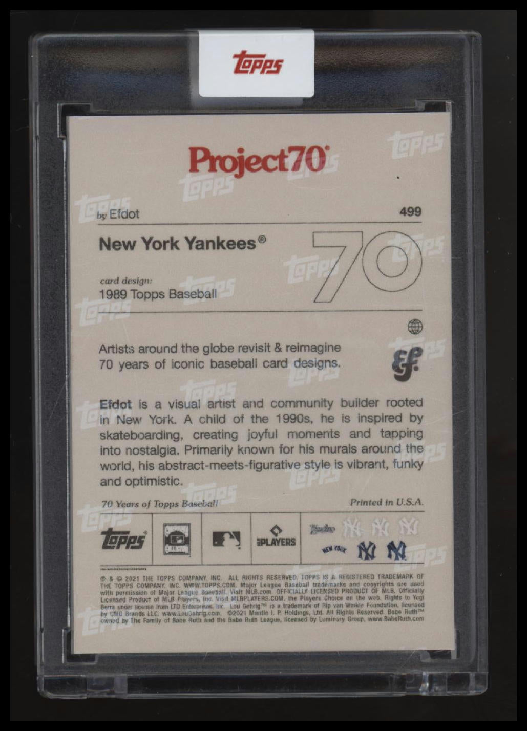 2021-22 Topps Project70 Yankees Legends