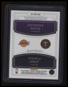 2024-25 Panini National Treasures Anthony Davis / Nikola Jokic Matchups #/99