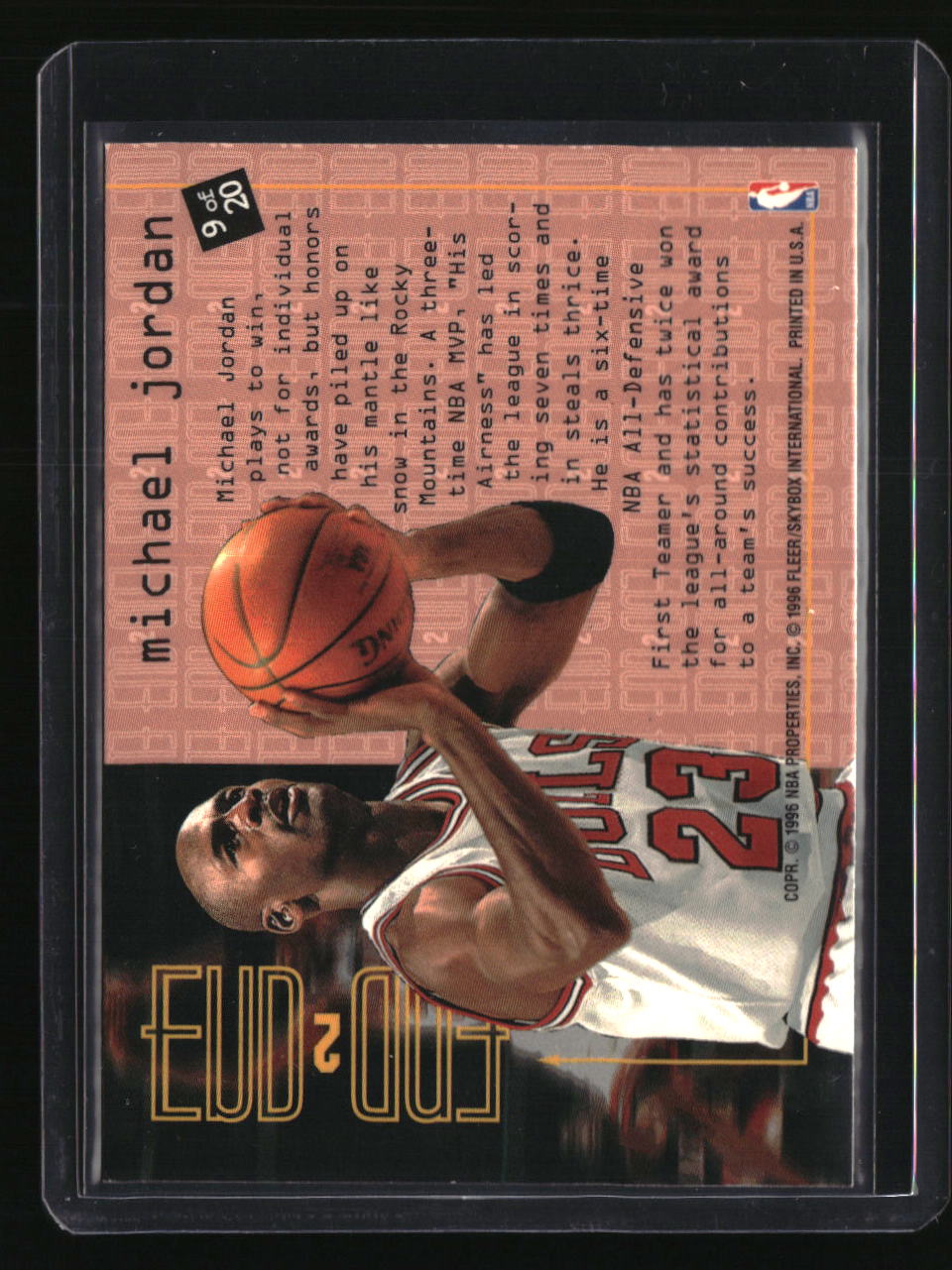 1995-96 Fleer Michael Jordan End 2 End