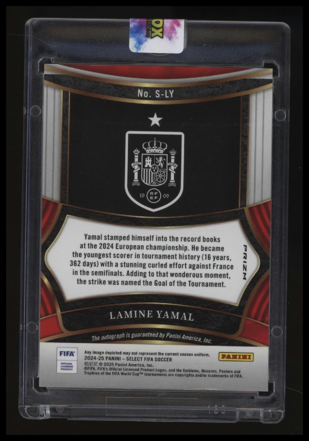 2024-25 Panini Select FIFA Lamine Yamal Signatures