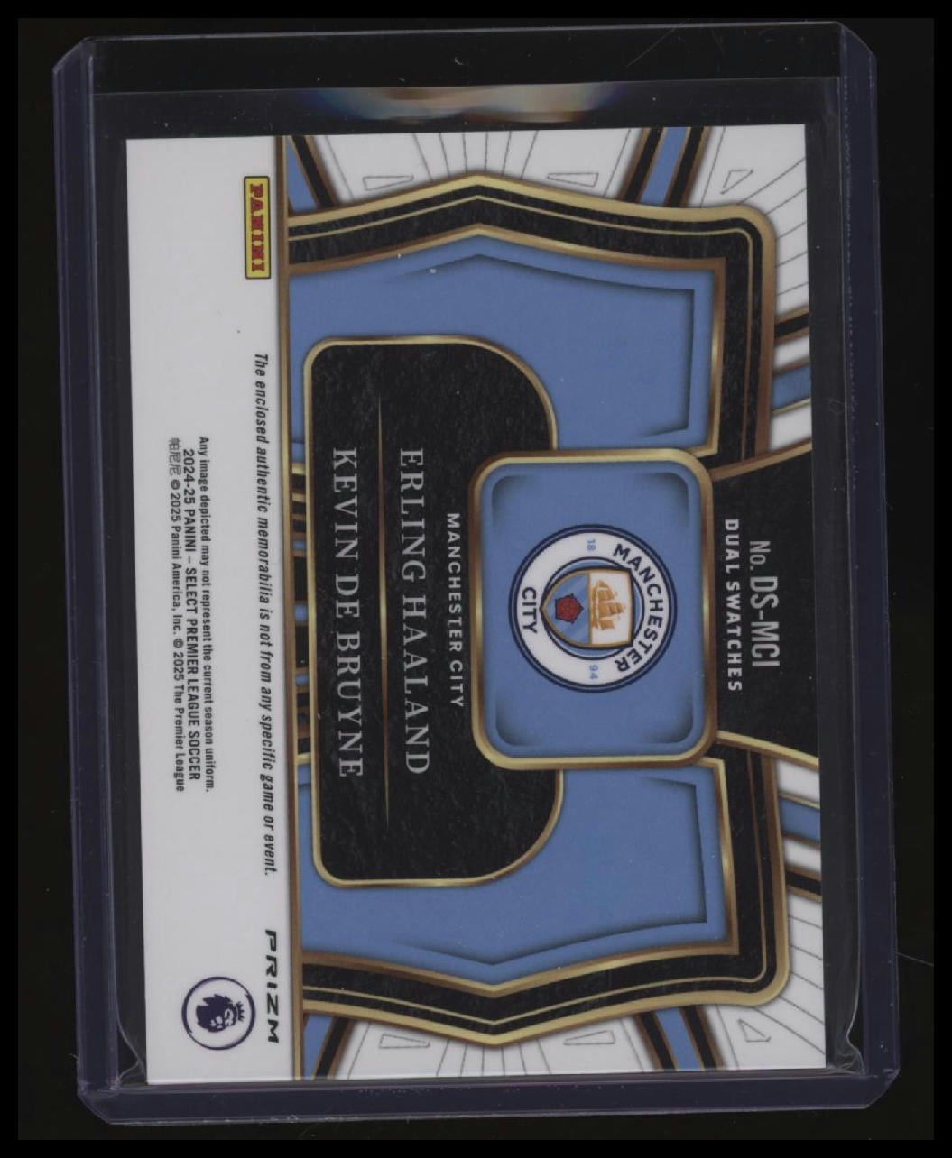 2024-25 Panini Select Premier League Erling Haaland / Kevin De Bruyne Dual Patch
